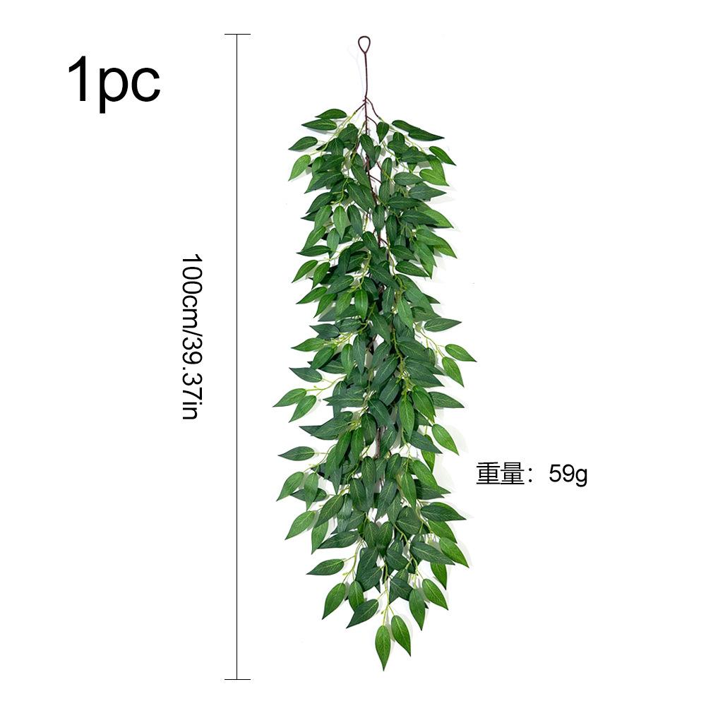 

Имитация зеленых растений, листья зизифуса, лианы, настенное украшение, украшение для дома, свадьбы, вечеринки, композиция из искусственных листьев и лиан ивы