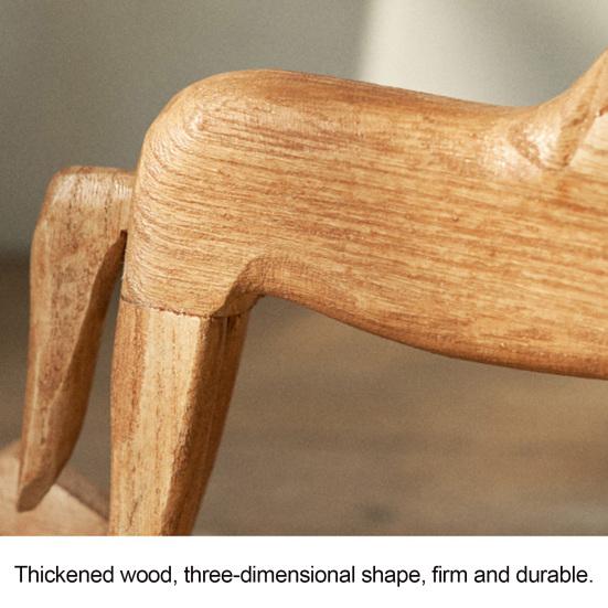 Tre Gyngestol Figur Vintage Liten Hest Skulptur Skrivebordsornament for Bryllup Babyselskap Fester Hjemmedekor