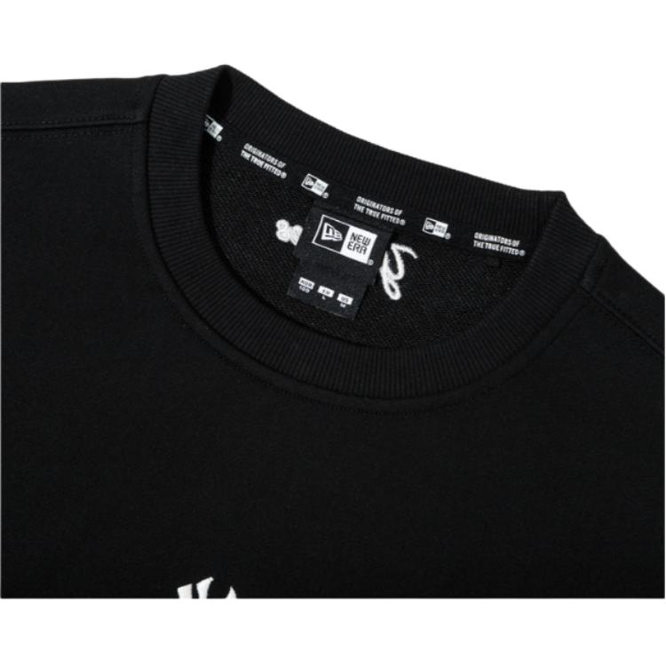 New Era FW24 MLB Logo Embroidered Pullover Long Sleeve Crewneck American Sweatshirt Unisex Sweatshirt Black 14397930