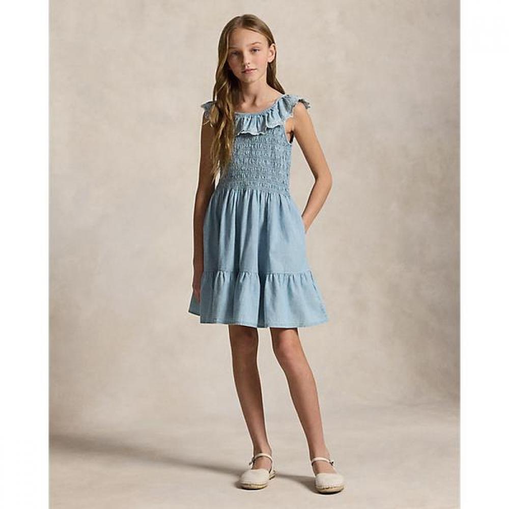 Polo Ralph Lauren Girls Blueberry Overlay Indigo Dress 7 16 Years  Cwpodrsg3d21122400 8