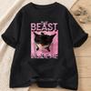 The Beast Inside Me Printed Pattern Tshirts Summer Unisex Women Funny Fashion Casual Tops Oversize ONeck Short Sleeve Tshirts