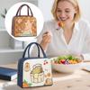 Capybara Lunch Bag Cute Capybara Thermal Lunch Bag Student Portable Insulated Picnic Bag Large Capacity Insulated Lunch Bag