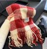 Retro plaid Japanese and Korean atmosphere plaid scarf women's plaid series contrasting color warm shawl student scarf