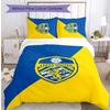 Leeds United Voetbal Beddengoed Set, 3 Delen, Comfortabel Huidvriendelijk Slaapkamer Dekbedovertrek Set