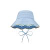 Spring & Summer Korean Style Lace Trim Women's Sun Protection Bucket Hat