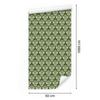 Christmas Damask Wallpaper Lime and Beige for Living Room and Bedroom 50x1000