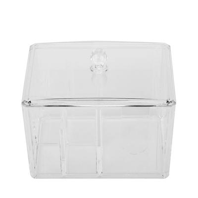 14*10*13cm Transparante Opbergdoos Organizer voor Wattenstaafjes Wattenschijfjes