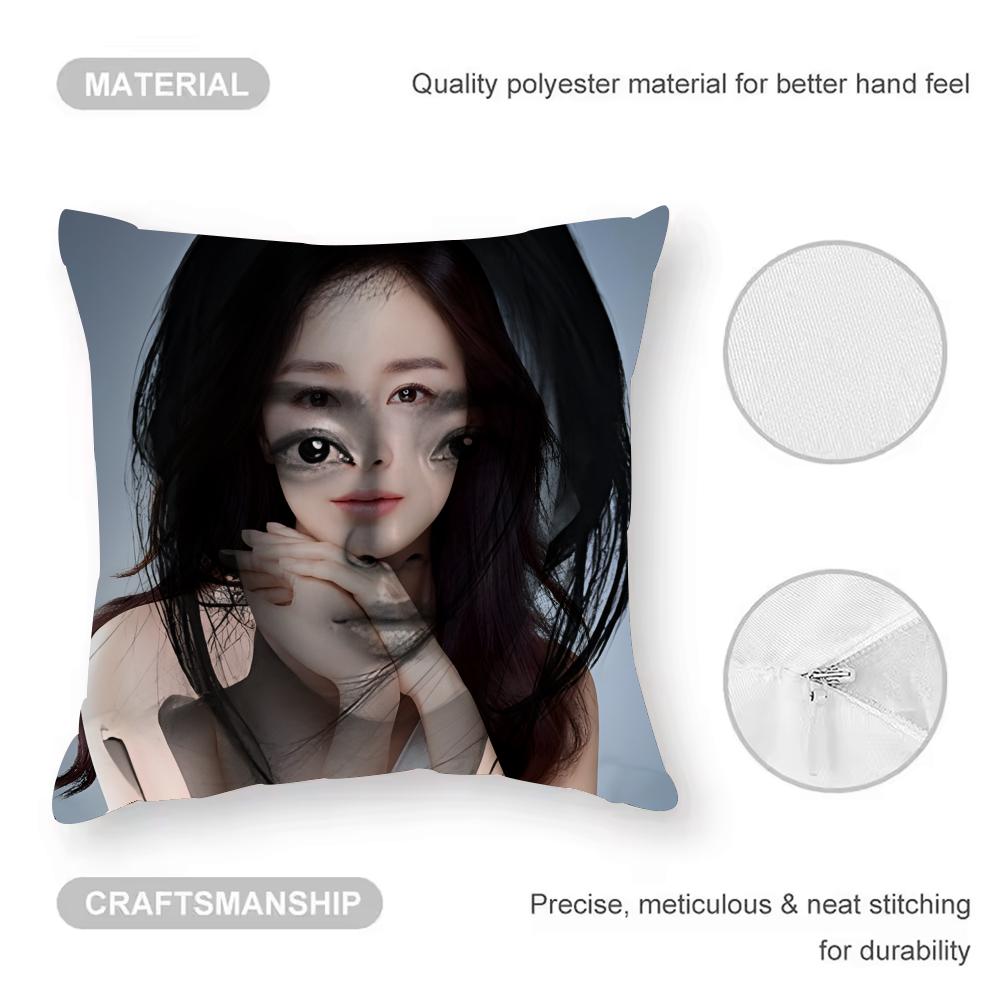 Kim Taehee Actress Cushion Cover Pattern Printed Pillowcase For Living Room Sofa Cushion Cover & Bedroom Decor