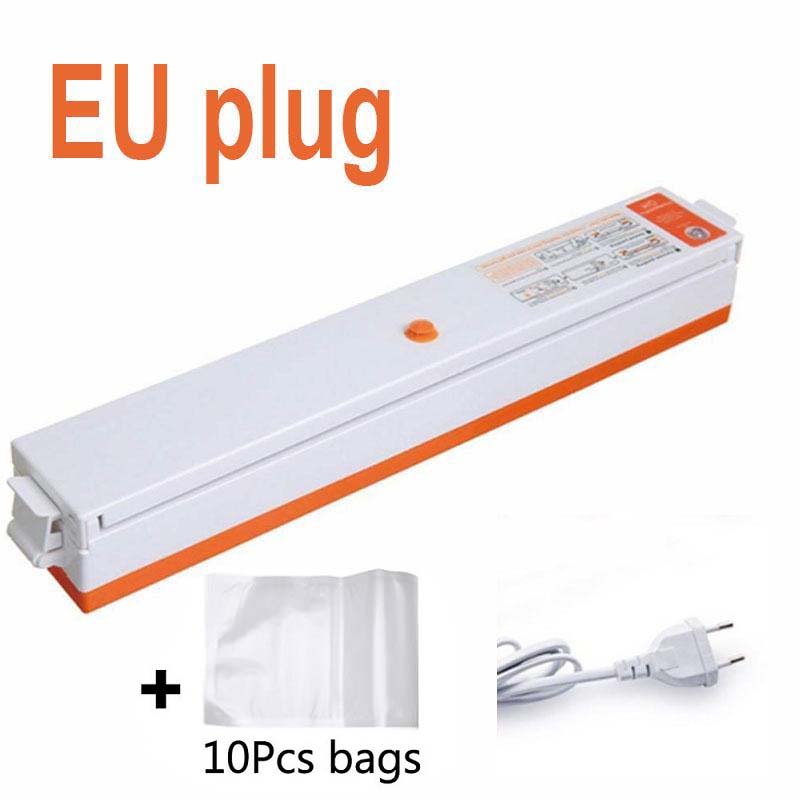 Household Food Vacuum Sealer Packaging Machine Film Sealer Vacuum Packer with 10Pcs Bags