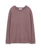 WEST GRAND BOULEVARD French Oversized Raglan Ribbed Cotton Knit Dusty Pink