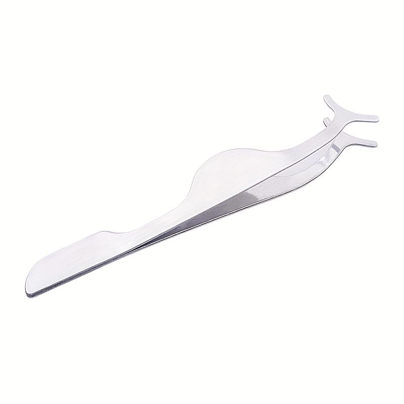 Two Pieces of New Stock Grafting False Eyelashes Tweezers Stainless Steel Eyelash Clamps Hot Glue Eyelash Clamps Eyebrow Auxiliary Tools