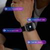 Zakrzywiony Smartwatch 2,01 cala Pełny Dotyk Smart Bransoletka Ćwiczenia na Świeżym Powietrzu Monitorowanie Tętna Smartwatch