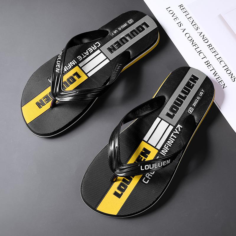 Fashion High Quality Brand Hot Sale Flip Flops Men Summer Beach Slippers Men Fashion Concise Slides Casual Men Slippers Beach Outdoor