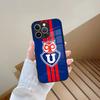 Chile U-University Logo Phone Case Tempered Glass For IPhone 13 17 15 16 14 12 11 Pro Max Plus Mini XR XS SE2020 Coque