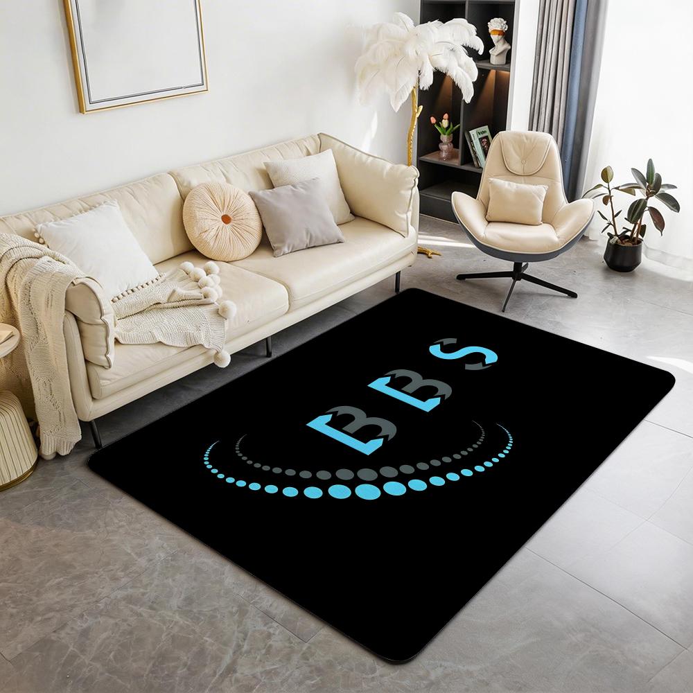 Brand B BBS Floor Mat Eco Flannel Doormat Non Slip Odorless Indoor Floor Rug Soft Short Plush Home Mat
