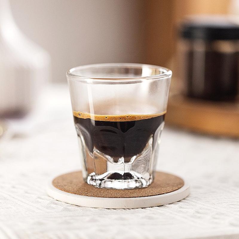 Pahar de whisky cu fund gros, 145ml/240ml, transparent, Espresso, pahar clasic de brandy, pahar de vin rafinat, pahar de bar pentru petrecere