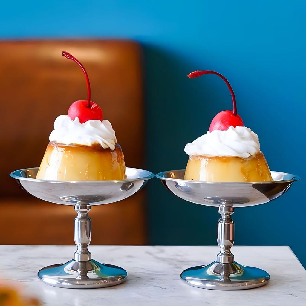 Stainless Steel Ice Cream Bowl Elegant Dessert Cup for Home Parties and Social Gatherings Sorbet and Mousse Serving Dish