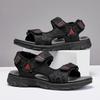 Summer Men's Leather Outdoor  Sport Sandals  Casual Non-Slip Beach Sandals