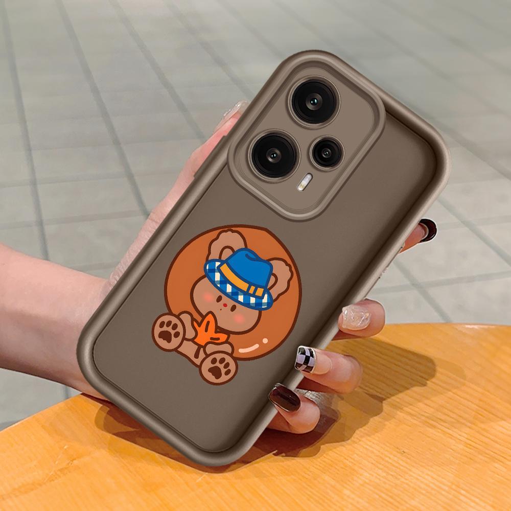 Soft Silicone Square Ladder Printing Pattern Phone Casing Full Cover Camera Shockproof Protection Rubber Case for Xiaomi Redmi