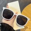 Trendy Large Frame Polarized Sunglasses for Women & Men, UV Protection, Round Face Slimming
