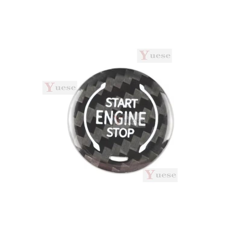 For Lexus RC Car Engine Start Stop Button Cover Real Carbon Fiber Sticker 2014 2015 2016