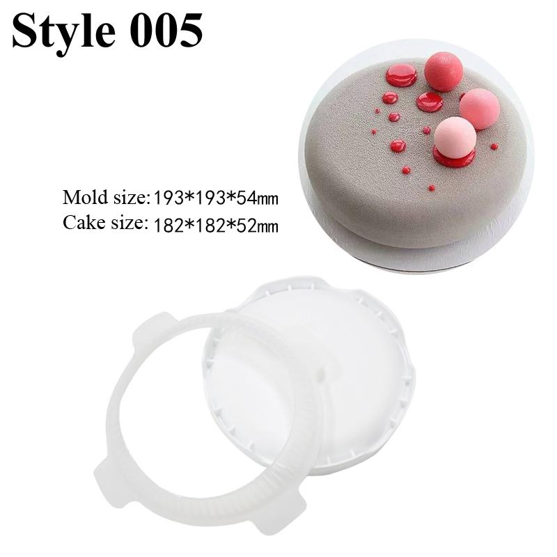 Food Grade Silicone Cake Molds Single Cell Mousse Moulds Dessert Decorating Pan Non Stick Pastry Baking Tools Kitchen Bakeware