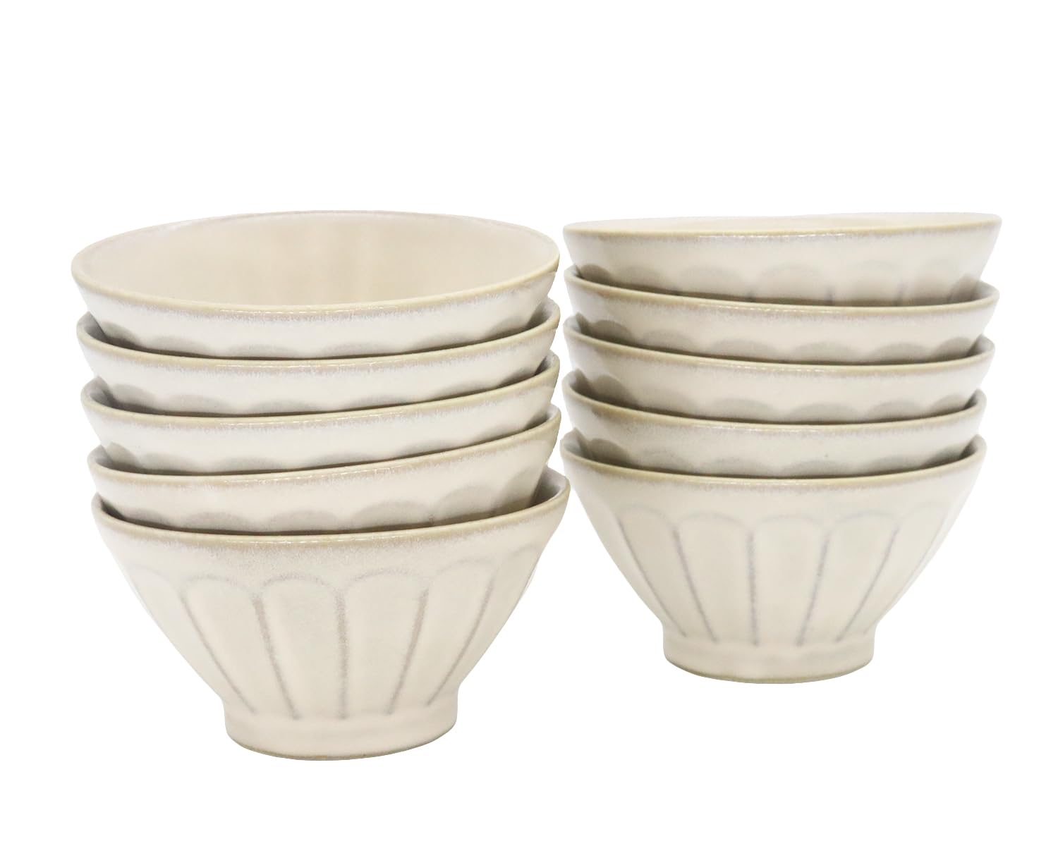 

Castle Enterprise [12.5cm Multi-Purpose Bowl (Small) 10-Piece Set] Mino Ware, Perfect for Everyday Cooking