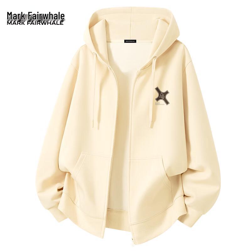 Mark Fairwhale Men's Fall/Winter Hooded Zip-Up Sweatshirt