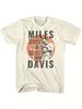 Mills Davis 1970 Central Park Concert Retro TShirt  Beige Retro Jazz Festival TShirt with Mills and Trumpet Pattern T Shirts
