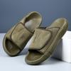 The first layer of cowhide men's slippers 2025 new EVA thick bottom high-end non-slip sandals do not smell household leather slippers