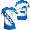 Nicaragua Men's T-shirts Casual Loose Round Neck NI Flag Short Sleeved Tops Tees Male Clothing Oversized T Shirt Streetwear GYM