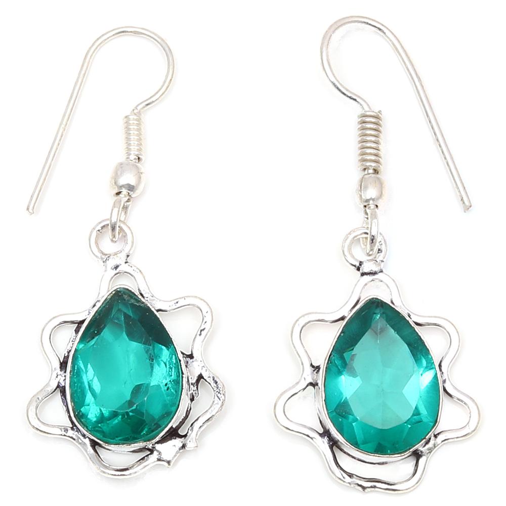 Chrome Diopside Gemstone Ethnic Jewelry Necklace Set 18-20''