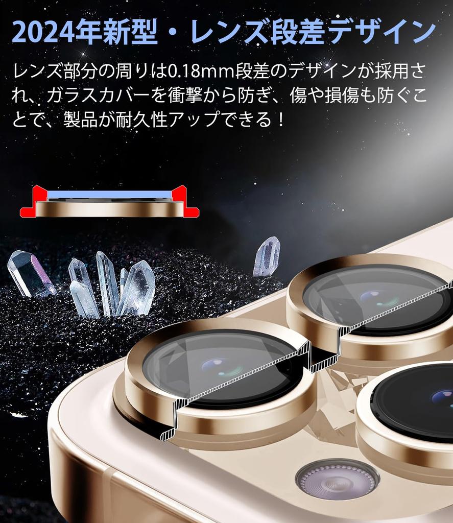 OAproda Camera Protection Film for iPhone Alloy Tempered 9H Shockproof Camera Cover Black Edge Prevents Overexposure No Fog Strong Adhesive Easy to