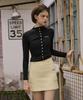 KANDINI Lemon Wool Touch Pocket Skirt