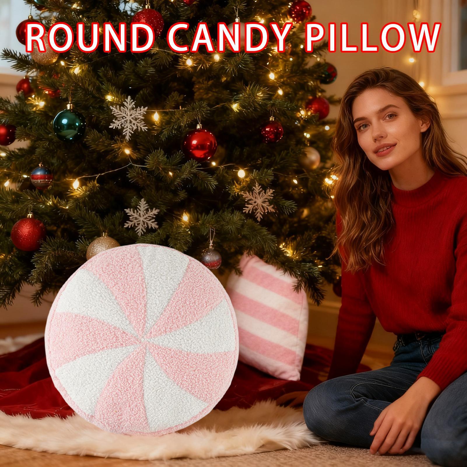 

Christmas Cushion Soft Skin-Friendly Holiday Theme Decorative Candy-shaped Throw Pillows For Chair Bedroom Living Room Dorm CHINA