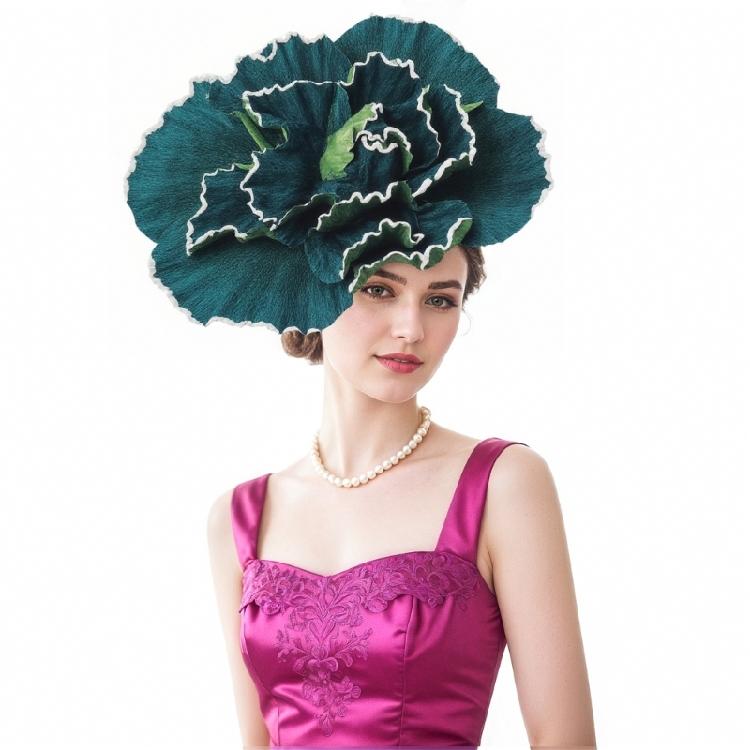 Luxurious Fabric Flower Crowns For Weddings Receptions Light Breathable Evening Wear