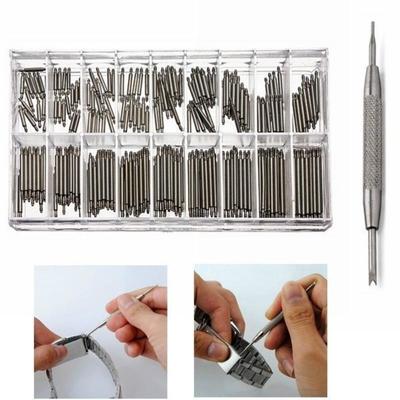 108/144pcs/lot 8-25mm Watch Band Spring Bars Strap Link Pins Watch Repair Tools