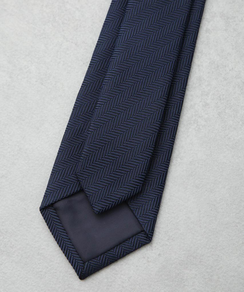 [Nano Universe] Kyoto Nishijin Washable Herringbone Solid Tie for Men F 103 Bordeaux 668-6142201