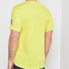 Adidas T Shirts Men's Bright Yellow Crew Neck Moderate Straight Fit CZ5425