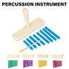 Musical Learning Percussion Chimes Instrument Toy Children 8 Tone Handheld Chimes with Mallet Hammer Winds Chimes Toy