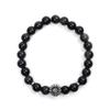 Jbans Classic Lucky Sunflower Antique Pendant Natural Silver Keystone Bracelet (C2201-Ac870_Bk)