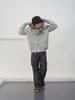Kijun Men Grocery Hoodie Zip-Up Melange Gray