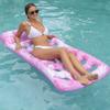 165cm Heart-Shaped Hole Inflatable Back Floating Bed Lounger PVC Folding Recliner Outdoor Adult Water Recliner Unisex
