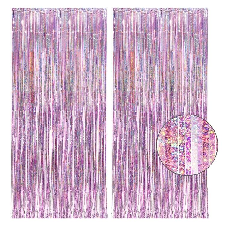 6Pcs Transparent Stage Background Curtains For Birthday Party Wedding Decoration Easy To Hanging Ornament