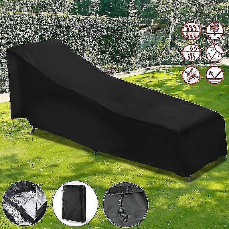 Lounger Dust Cover Polyester Awning Waterproof Dust Cover Suitable for Outdoor Furniture Balcony Garden