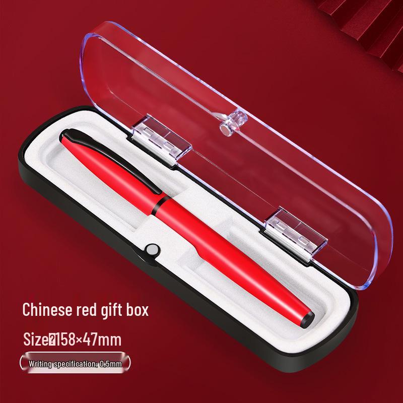 Penna Sfera di Lusso in Metallo con Scatola Regalo - Logo Personalizzabile, Finitura Elegante, Perfetta per l'Ufficio o come Regalo