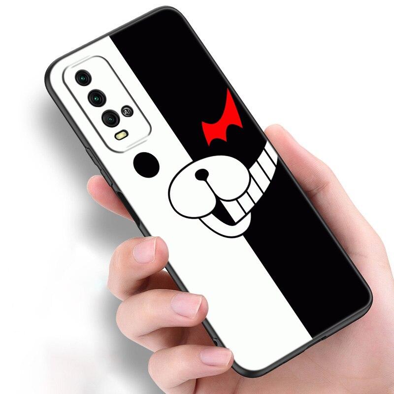 

Милый чехол для телефона Danganronpa Monokuma Monomi для Xiaomi Redmi Note 11 10 9 8 Pro 11T 10T 10S 9S 8T 9 9A 9C 9T, черный мягкий чехол Redmi 8