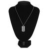 Necklace Pet Memorial Silver Color Paw Print Pattern Keepsake Pendant Alloy Punk Chain