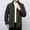 Men's Plus Size Fleece Jacket: Casual and Loose, Perfect for Autumn and Winter. Ideal for Middle-Aged and Elderly.