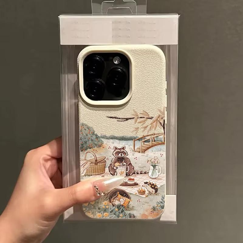 Cartoon Animal Bear Squirrel Phone Case for Samsung S25 S24 S23 S22 S21 S20 Note20 FE Ultra Plus 5G Silicone Bumper Cover